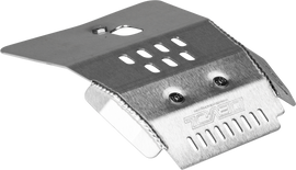 Devol Street Skid Plate 60-7115 showing durable metal construction and mounting points for motorcycle protection.