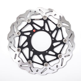 Braking Sk2 directional left rotor for brakes, showing a metallic disc with vented design and mounting holes, brand Braking.
