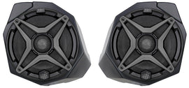 SSV Works Can Am kick panel speaker can with integrated audio components, designed for off-road vehicle sound enhancement.