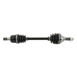All Balls Drive Axle 536-0035 showing a metal axle component with brand markings and mounting points.