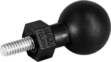 Load image into Gallery viewer, Ram Tough Ball 1/4"-20 X .25" long accessory, showing a black metal ball with threaded metal stem for mounting or connection.
