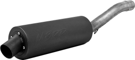 MBRP Exhaust single slip-on system with a 4.25-inch black sport muffler, designed for enhanced performance and stylish look.