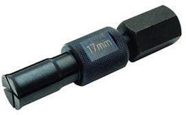 Motion Pro 17mm replacement collet for tools, shown in close-up with metal construction and precision machining.