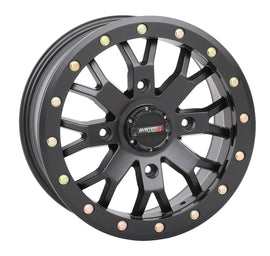 Polaris RZR System 3 SB4 BL wheel 14x7 inches matte black with 6+1 offset and 4/156 bolt pattern, off-road vehicle accessory