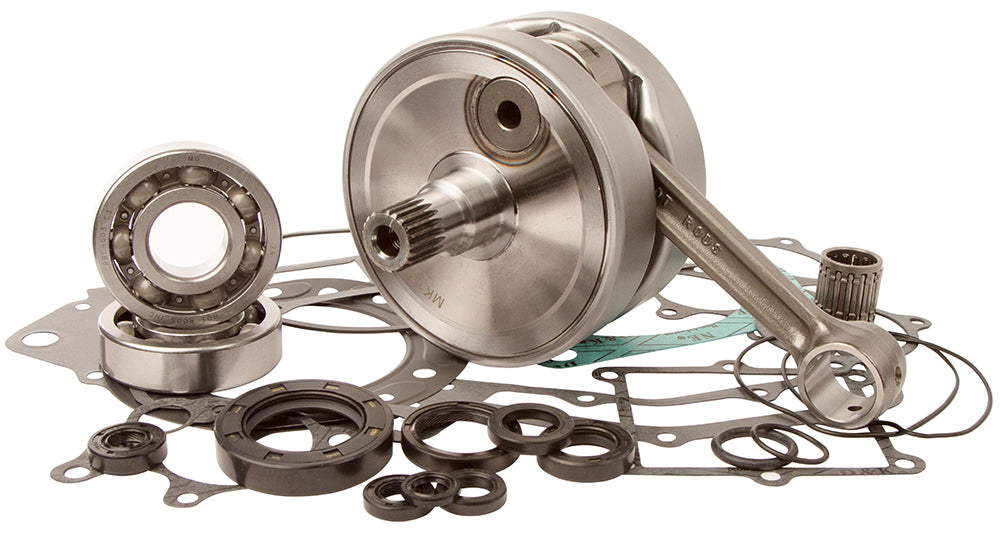 Hot Rods Bottom End Kit for engine, showing engine components and parts in a detailed view.