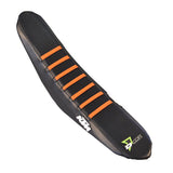 DCOR - Seat Cover Black Orange Ribs Ktm Sx/F 125-450 - 862-30301