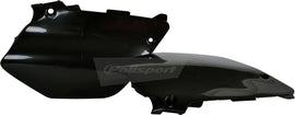 Polisport Plastics black side panels for body, model 64-6061, showing textured plastic surface and mounting edges.