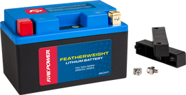 Fire Power Featherweight Lithium Battery 12V 60Wh with 250 CCA, compact and lightweight car or motorcycle battery.