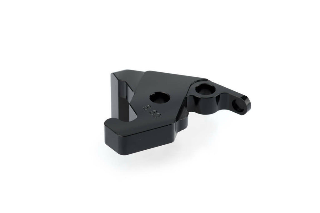 Black PUIG lever adapter brake lever with mounting hardware, designed for motorcycle braking systems.