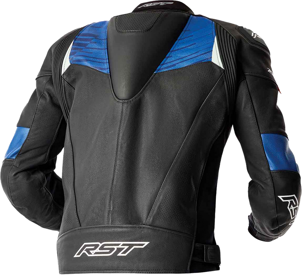 Tractech Evo D3o Jacket Blk/Blue Leather Lg