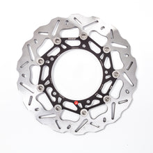 Load image into Gallery viewer, Braking SK2 directional rotor left side 32-6611L for bike brakes, showing a metallic disc rotor with mounting holes.
