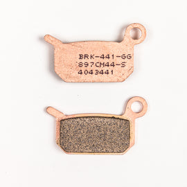 Braking Sport Sintered Brake Pad Set 31-897 for high-performance vehicle braking system, with metallic friction surfaces.