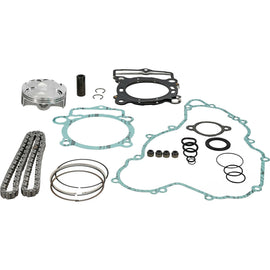 Vertex top end kit for Husqvarna/KTM 77.96mm forged T-box piston components, including piston and rings for engine rebuild.