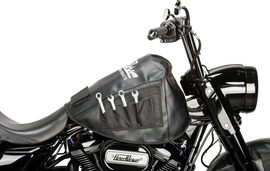 HardDrive Mechanix service cover for 5-6 gallon tanks with pockets, durable tool cover for maintenance and tank protection.