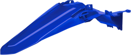 Blue Polisport Plastics rear fender for Yamaha 64-868735, made of durable plastic, designed for motorcycle body protection.