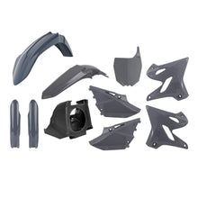 Load image into Gallery viewer, Polisport Plastics MX restyling kit in Nardo Grey for Yamaha models, including body panels and graphics for motocross bikes.