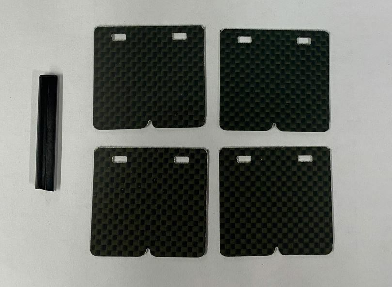 Moto Tassinari Vforce3/I replacement petal for CR80/85, RM85, Sx85/105, YZ85 intake and fuel system, black plastic design.
