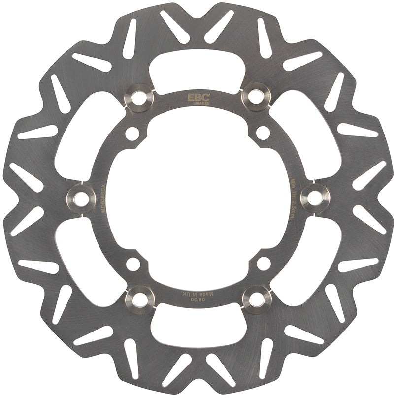 EBC Motorcycle Brakes CX Extreme Front Brake Rotor 15-6388CX showing the vented metal disc with branding markings