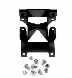 Warn winch mount bracket for Honda Foreman ATV, showing sturdy metal construction and mounting points for winch installation.