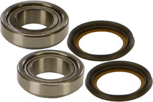 Load image into Gallery viewer, All Balls steering bearing and seal kit 22-2002 with various components for motorcycle steering system.