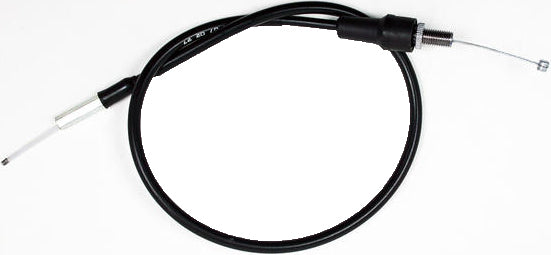 Motion Pro Black vinyl throttle cable 70-5282 for motorcycle control lines, showing the cable with black vinyl coating and fittings.