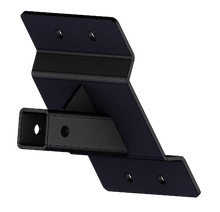 Load image into Gallery viewer, KFI Products Rear Receiver Hitch for Wildcat Xx trailer and towing, shown in black metal with mounting points