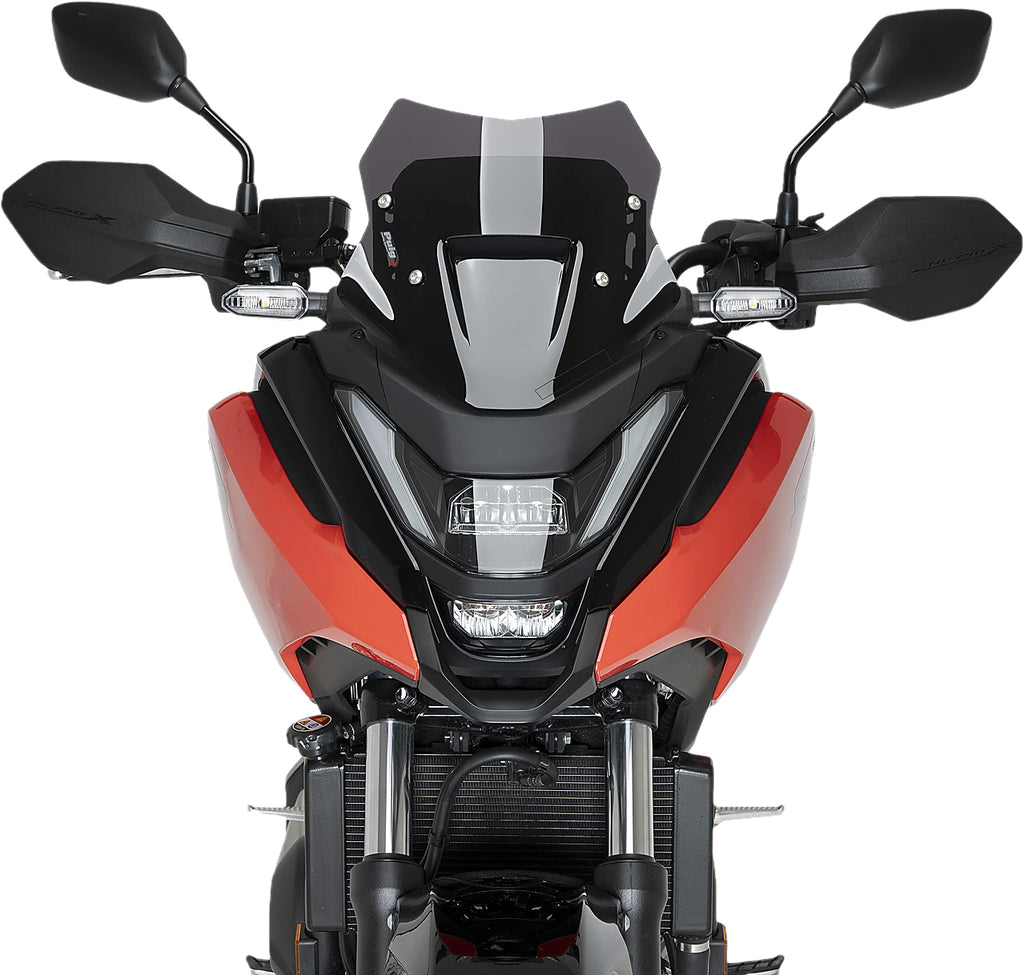 PUIG Sport dark smoke motorcycle windshield, designed for aerodynamic protection and sleek style.