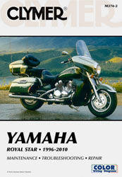Clymer repair manual for Yamaha Royal Star motorcycle, showing detailed diagrams and instructions on the cover.