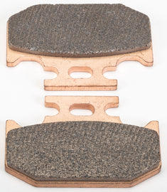 All Balls Sintered Brake Pad Kit for motorcycles, showing the brake pads with metal backing plates and friction material.