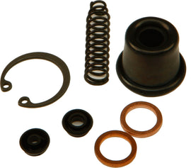 All Balls Master Cylinder Rebuild Kit for brakes, showing components laid out on a white background.