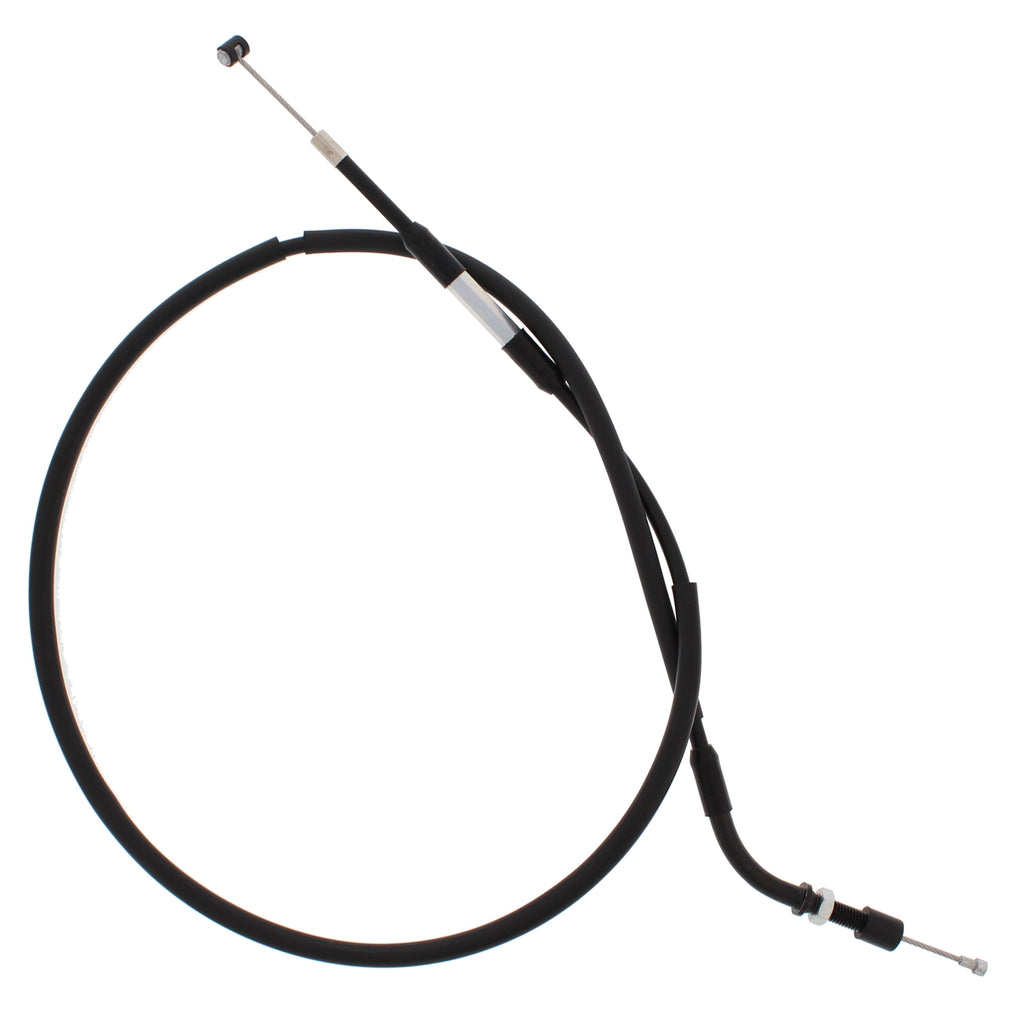 All Balls clutch cable 24-52018 for hydraulic control lines, featuring a black cable with metal fittings and protective casing.