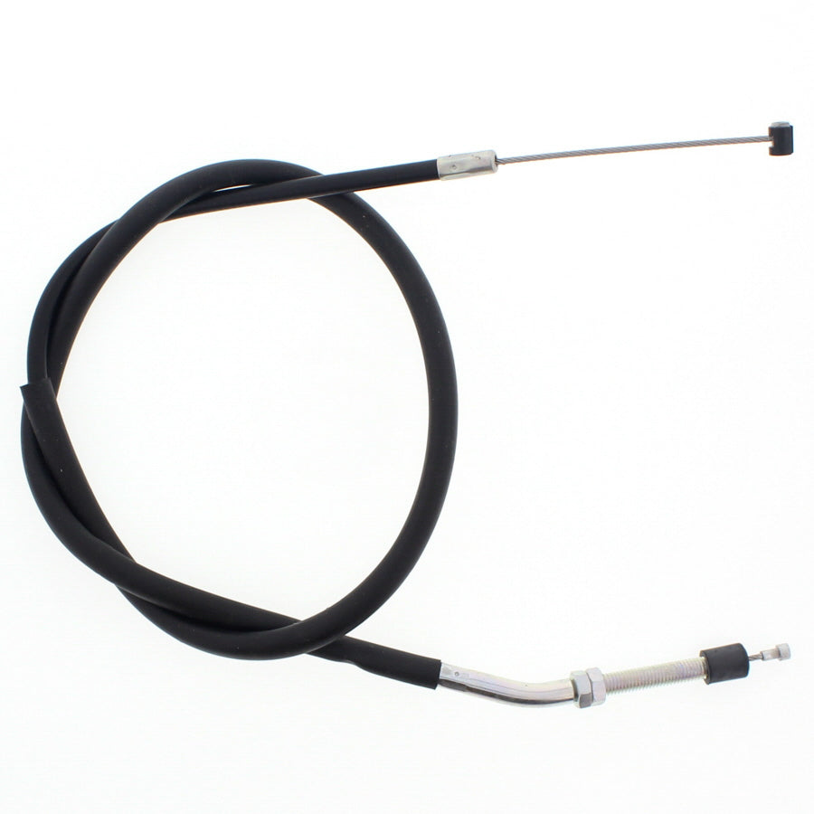 All Balls clutch cable 24-52073 for hydraulic control lines, featuring black cable with metal fittings and protective outer casing.
