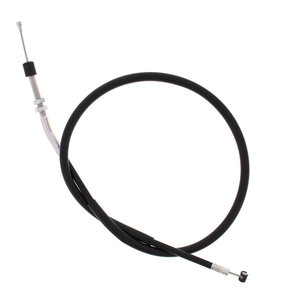 All Balls clutch cable 24-52076 for hydraulic control lines, featuring black cable with metal fittings and protective coating.