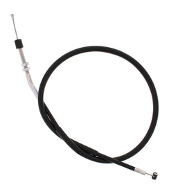 All Balls clutch cable 24-52076 for hydraulic control lines, featuring black cable with metal fittings and protective coating.