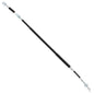 All Balls rear brake cable 24-54038 for motorcycle, showing black cable with metal connectors on each end.