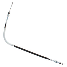 Load image into Gallery viewer, All Balls rear brake cable 24-54075 for motorcycle, showing the black cable with metal connectors and protective housing.