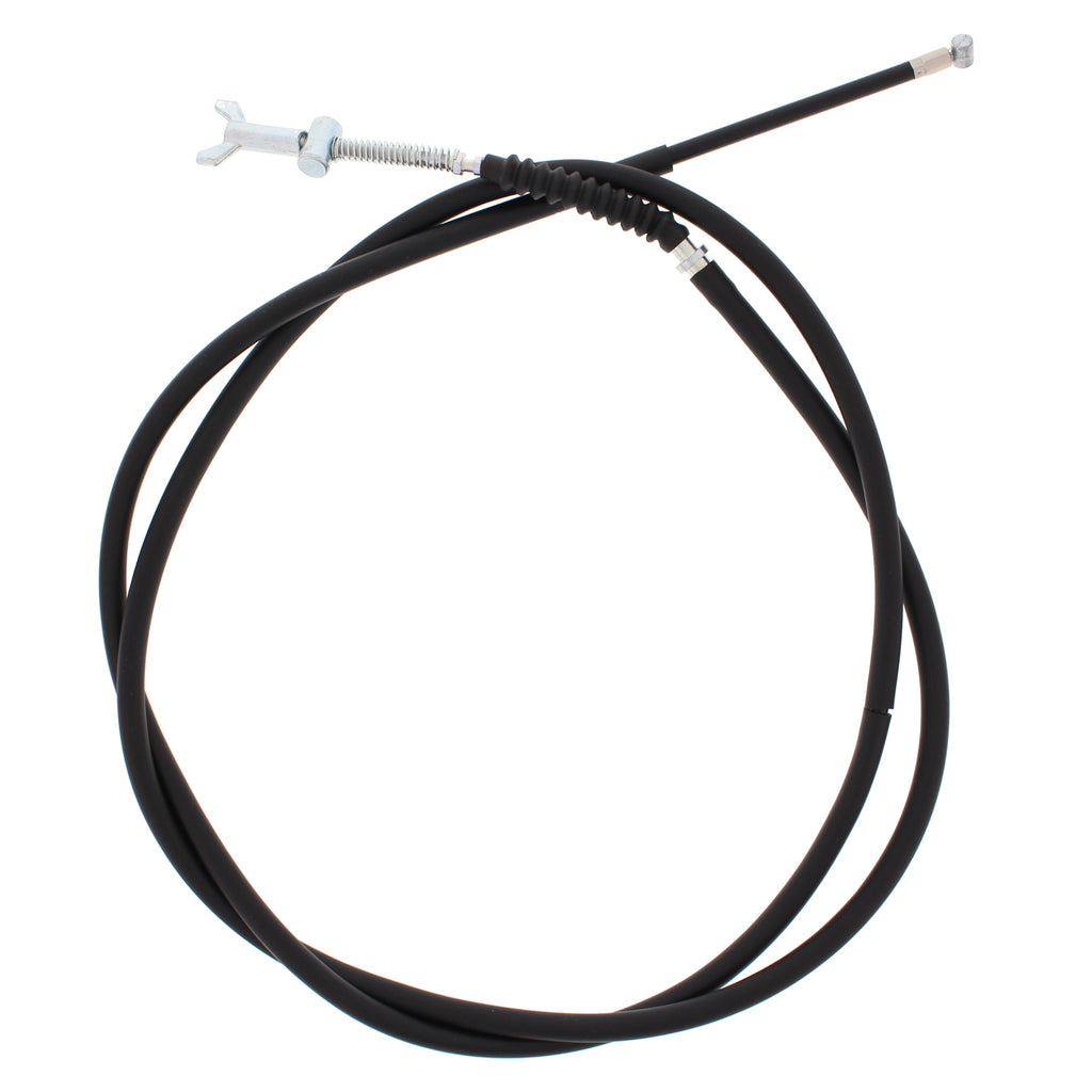 All Balls rear hand brake cable 24-54034, showcasing the durable cable and hydraulic control lines for motorcycle braking systems.