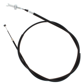 All Balls rear hand brake cable 24-54057 for motorcycle, showing the black control cable with metal fittings.
