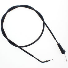 Load image into Gallery viewer, All Balls throttle cable 24-51219 for hydraulic control lines, showing a close-up of the black cable with metal fittings.