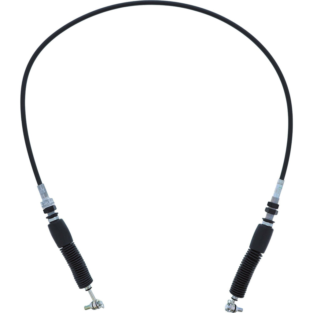 All Balls UTV shift cable, hydraulic control line with black cable and fittings, designed for UTV transmission control.