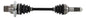 All Balls heavy-duty rear drive axle with six ball design, suitable for off-road or motorcycle applications.