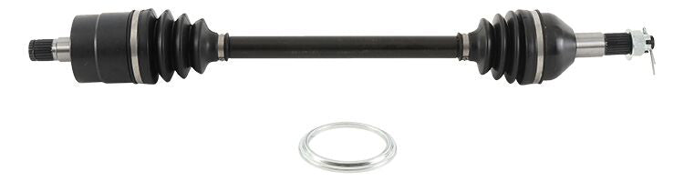 All Balls 8 Ball Extreme Axle drive component, rear axle part with black metal finish and detailed labeling.