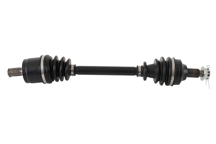 All Balls 8 Ball Extreme Axle Drive component for rear suspension, showing the black metal axle with detailed threading.