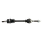 All Balls Drive Axle 536-0040 showing a close-up of the durable metal axle with branding and detailed construction.