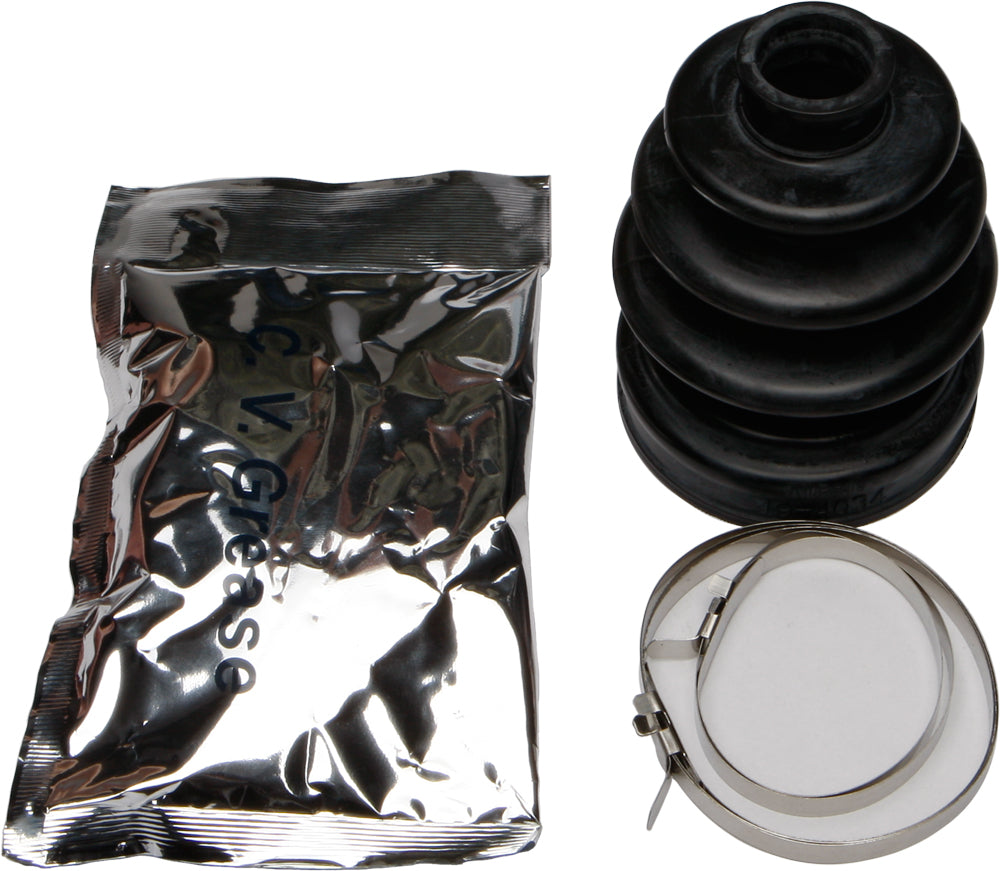 All Balls CV boot kit for drive shaft, featuring a rubber boot and clamps, designed for durable CV joint protection.