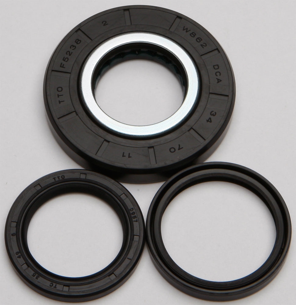 All Balls Drive Differential Seal Kit 22-520125 with black seals and metal components for vehicle drivetrain protection.