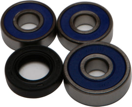 All Balls front and rear wheel bearing and seal kit, model 22-51167, showing drive components and seals for motorcycle wheels.