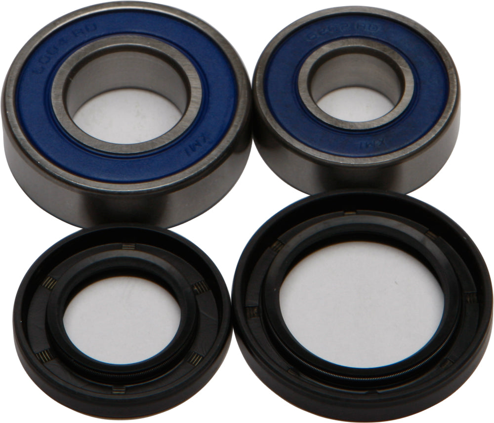 All Balls Drive Wheel Bearing and Seal Kit 22-51035 showing metal bearings and rubber seals for vehicle wheel assembly.