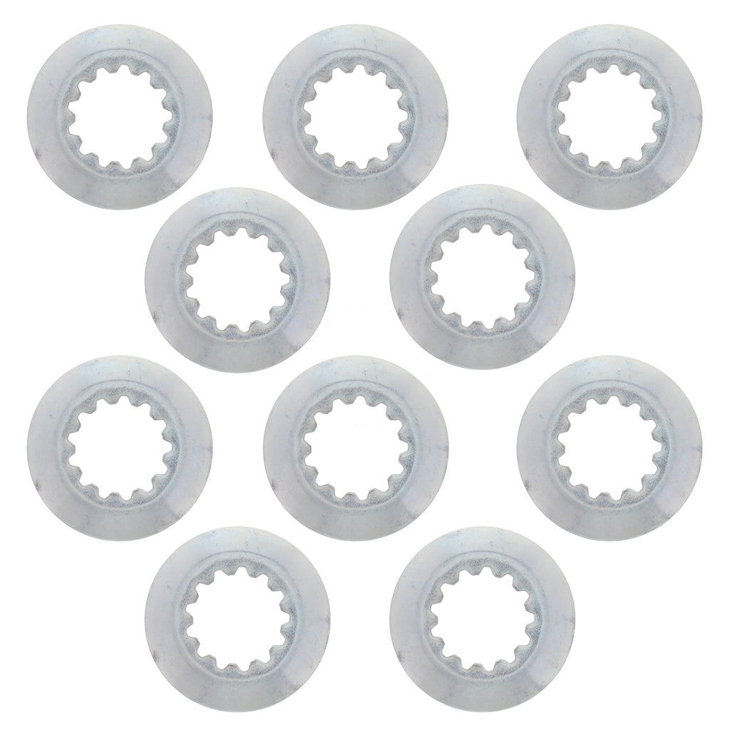 All Balls engine countershaft washers, pack of 10, showing shiny metal washers with stamped part number 22-56016
