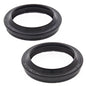 All Balls fork dust seal kit 22-57108 showing black rubber seals and gaskets for motorcycle suspension forks.